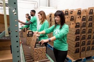 IP employees packaging goods 