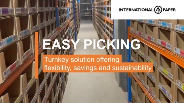 International Paper Presents its Easy Picking Solution For Arranging Industrial Shelving of Logistics Customers