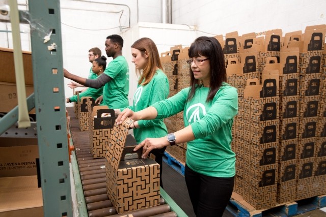 IP employees packaging goods 