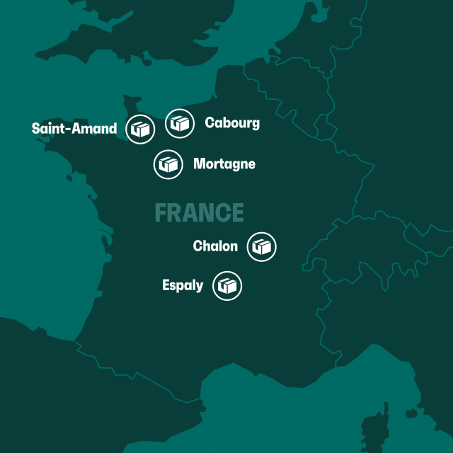 France Map - square