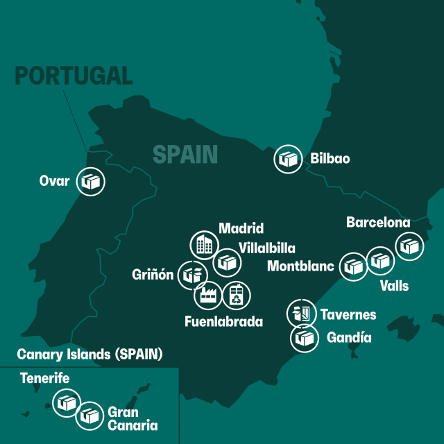 Iberia Map - square
