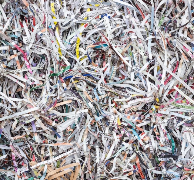 shredded newspaper