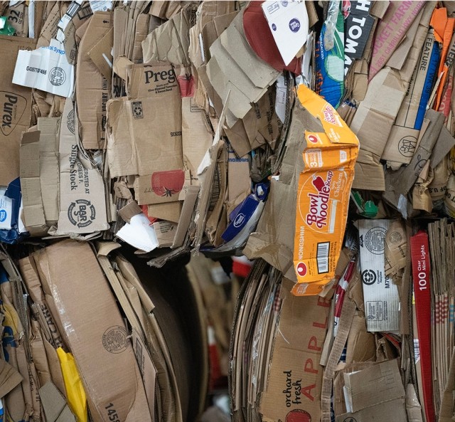 bales of corrugate