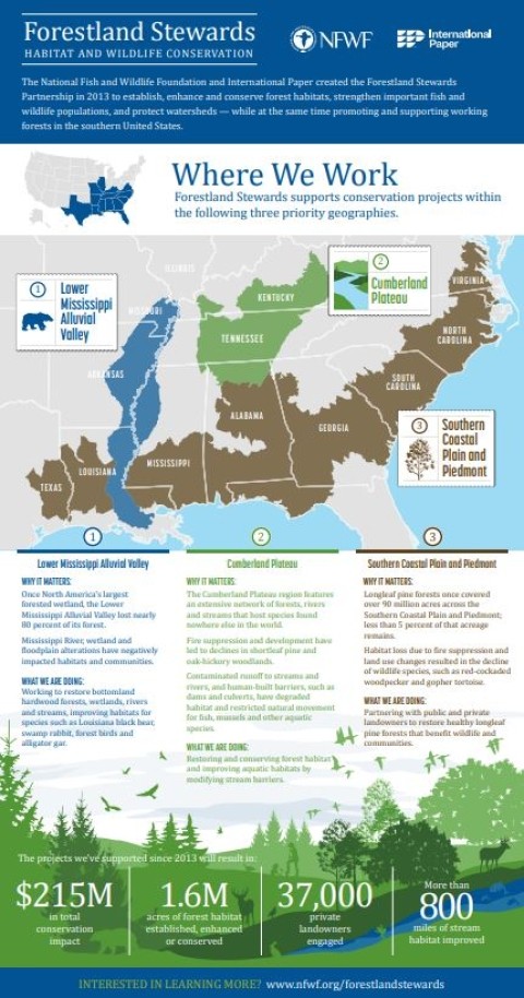 NFWF IP Forestland Stewards Infographic